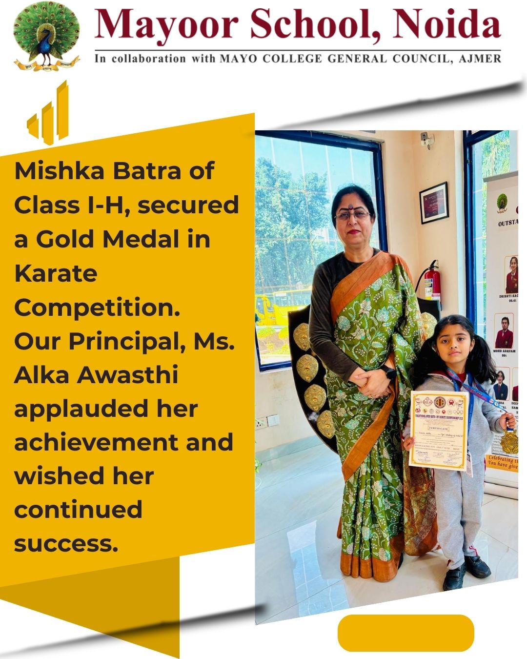 A Golden Feat for Mayoor